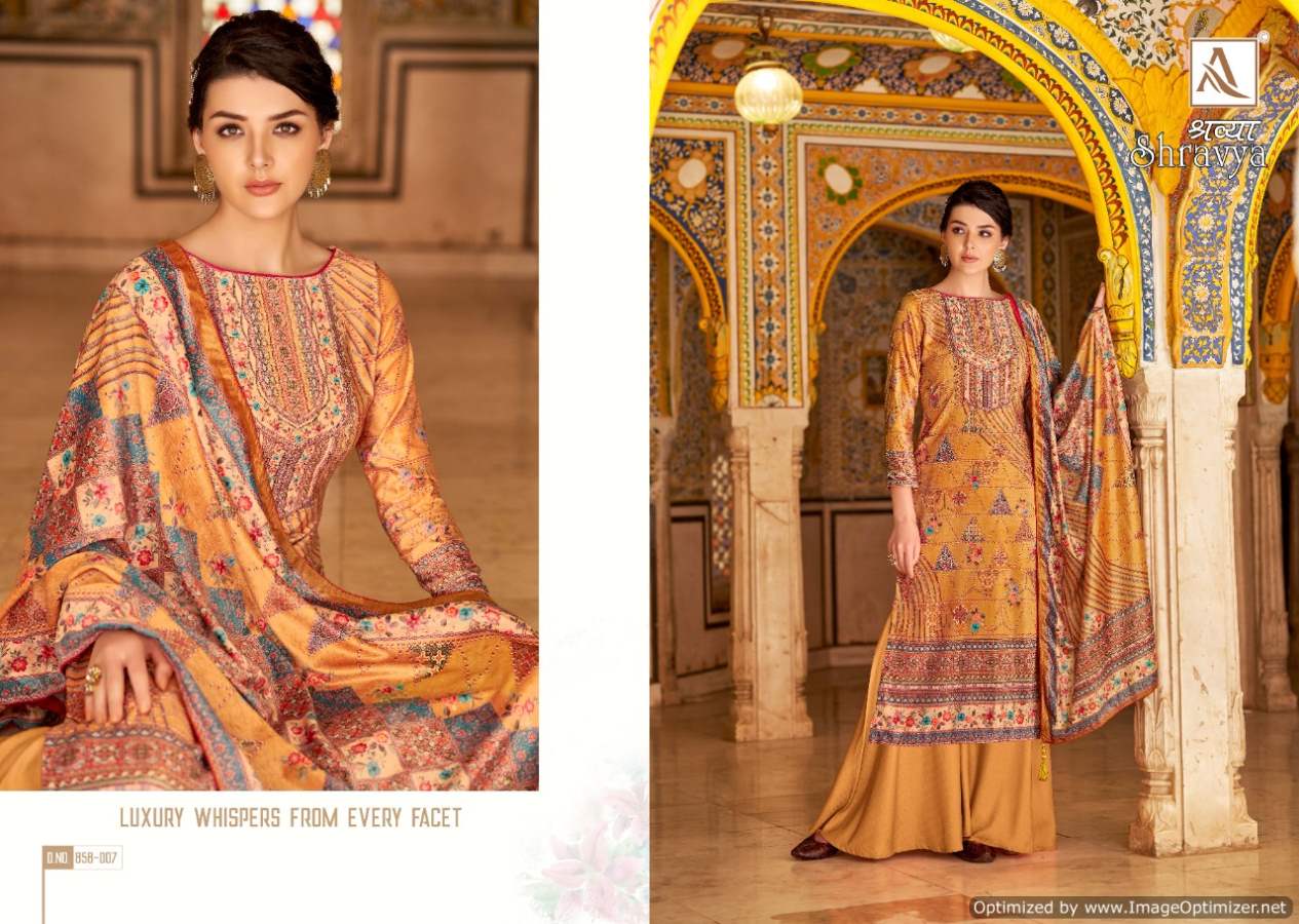Alok Shravya Digital Printed Velvet Wear Pashmina Collection